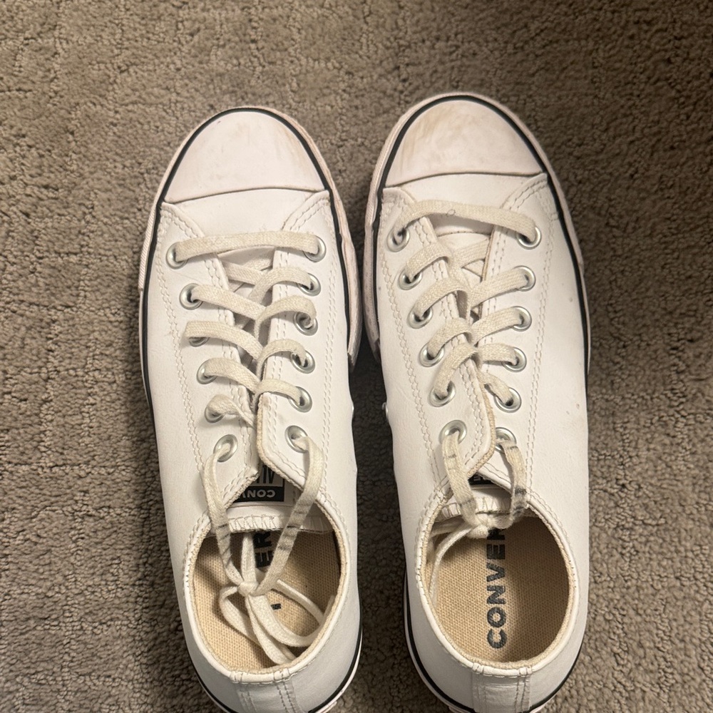 Converse Women's White Platform Sneakers